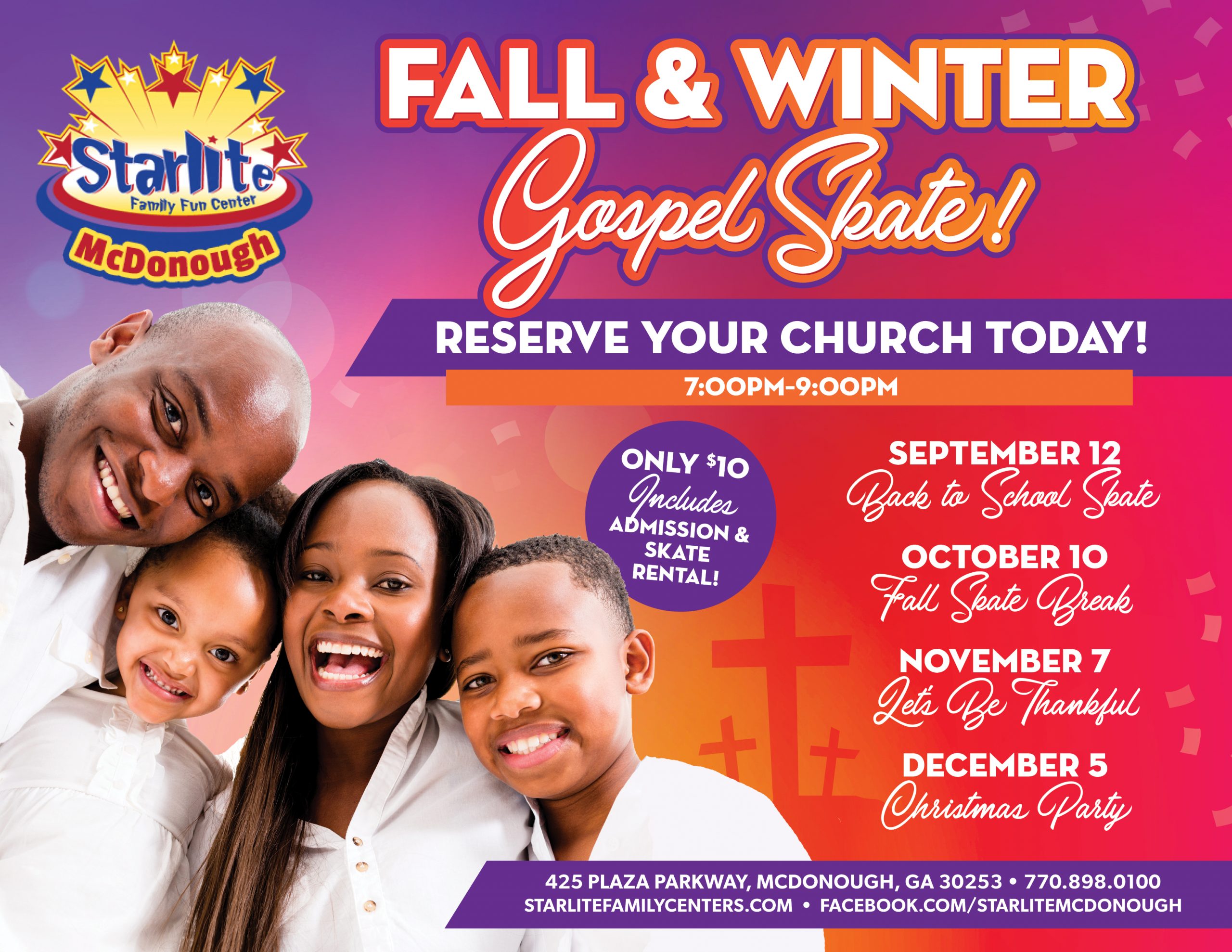 Hours Starlite Family Fun Center McDonough, GA