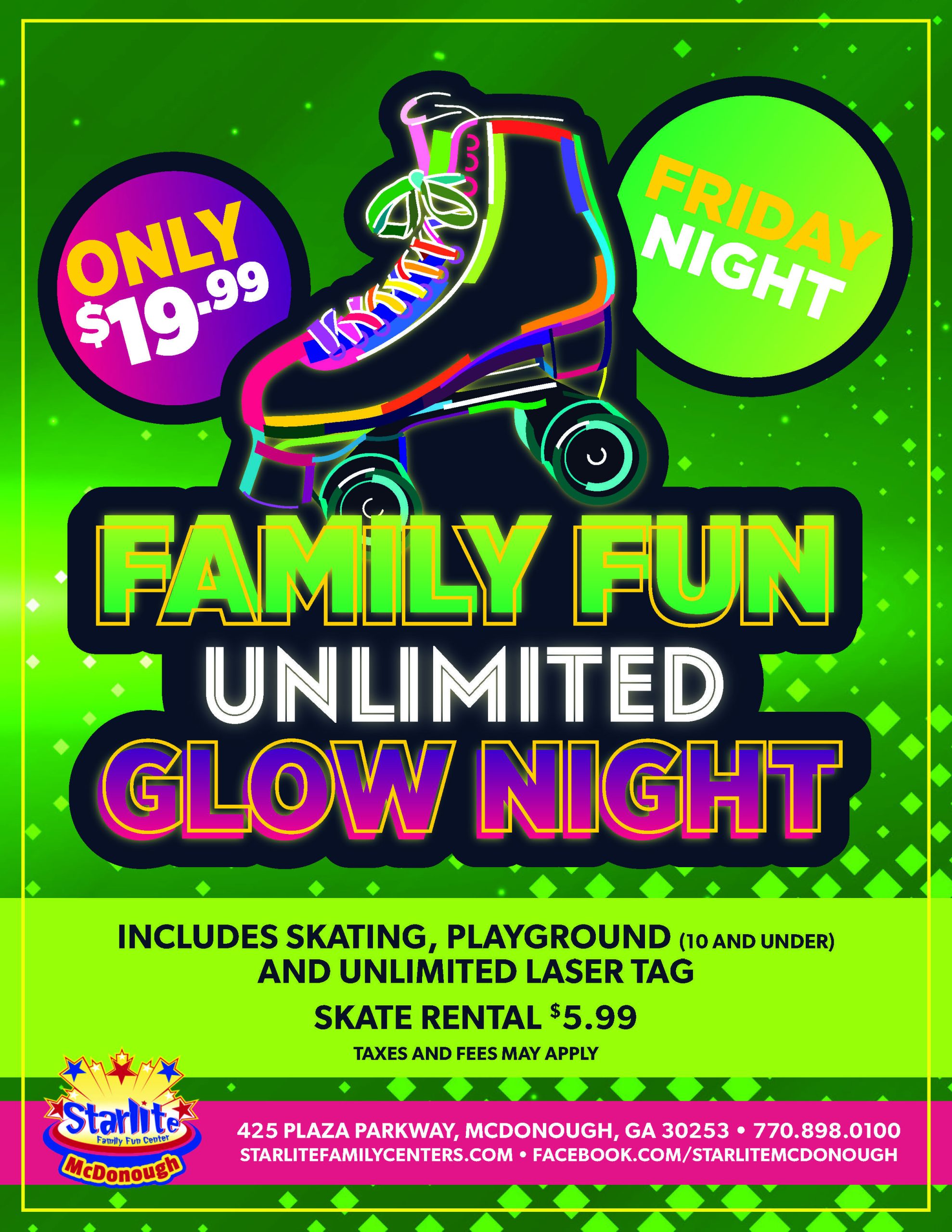 Hours | Starlite Family Fun Center | McDonough, GA