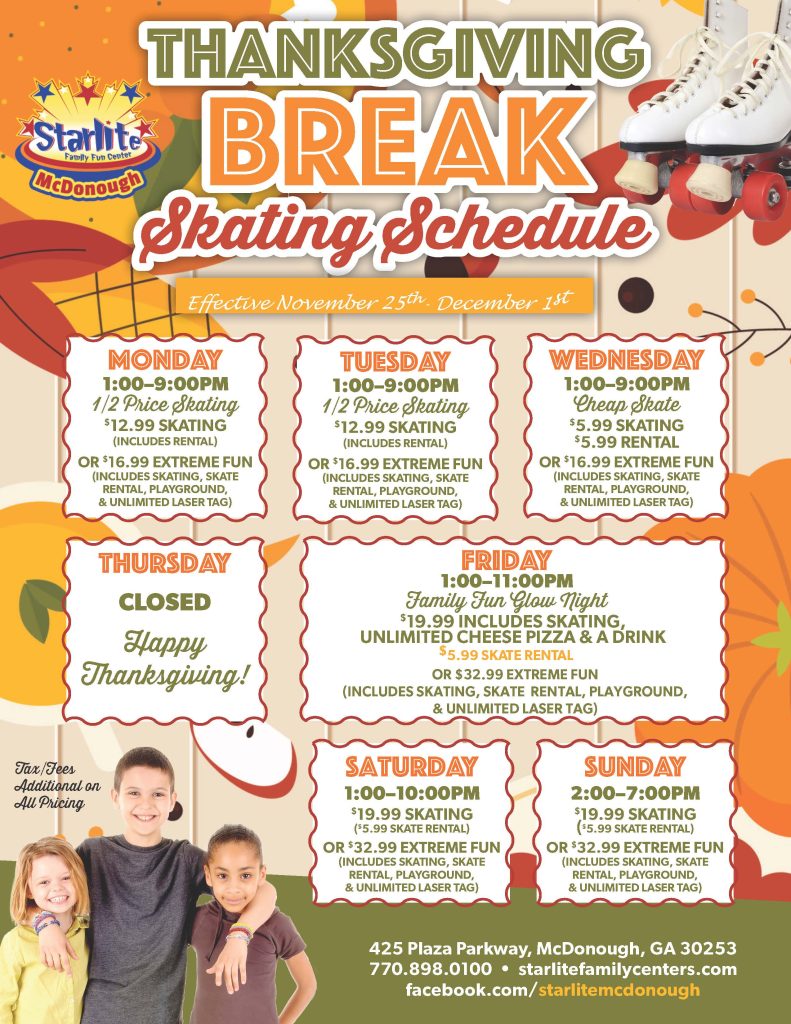 Thanksgiving Break Skating Schedule-McDonough 24